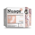 Прокладки женские гигиенические, Nuage (Нюаж) 10 шт супер с поверхностью сетка